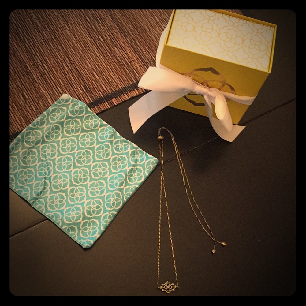 Kendra Scott antique bronze necklace